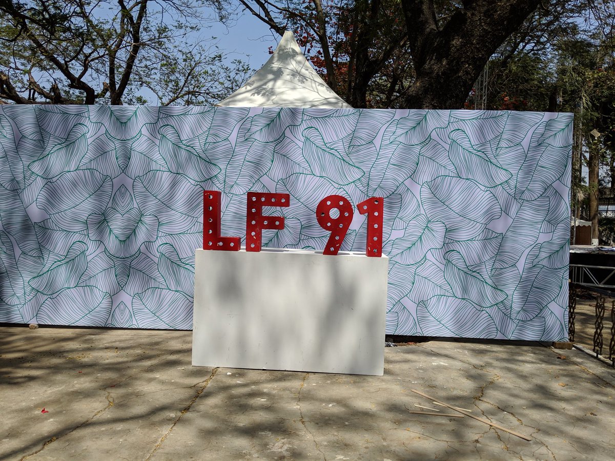 GarethEswin's tweet photo. Setup mode at #LF91, The Country's first Heritage Food Festival. 
#Mumbai you will be spoilt for choice this weekend! 
@LF91India @SpaceMonkeyProj https://t.co/xxUJCQ9xjk