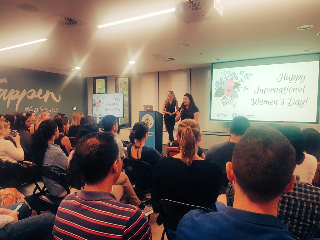 Best way to celebrate our incredible fiercely talented women in Aus on #IWD2019 - hearing from some inspiring female start-up founders <a href="/Fishburners/">Fishburners 🐟🔥</a> tonight.
