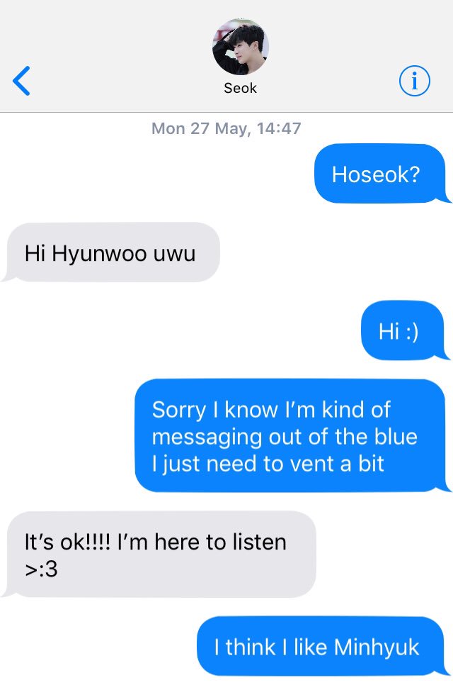 108. Hyunwoo messages Hoseok ?