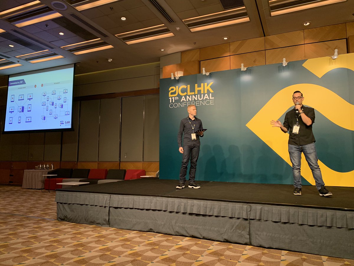 Bracing for blockchain - an informative and entertaining session with <a href="/mrwaller15/">Mr. Waller</a> and our very own <a href="/mrkpyp/">Ryan Krakofsky</a>. You nailed it, guys! #21clhk
