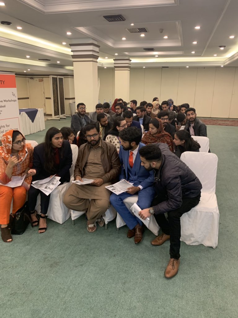 CRSSpak's tweet photo. Interactive activity being conducted by Humaira Masihuddin, Lawyer, among the students during @CRSSpak #PACEEvolution Workshops @ZeeSalahuddin @vogul1960 https://t.co/Mv3wH5dTo0