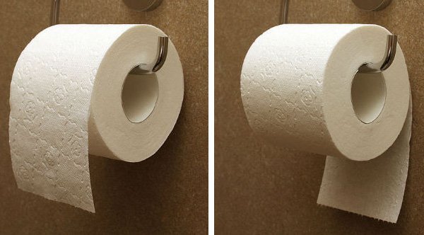Who knew toilet roll could cause such a heated argument?!? 🚽

Which way is the right way to hang toilet roll? In front or behind? 

#ToiletTalk