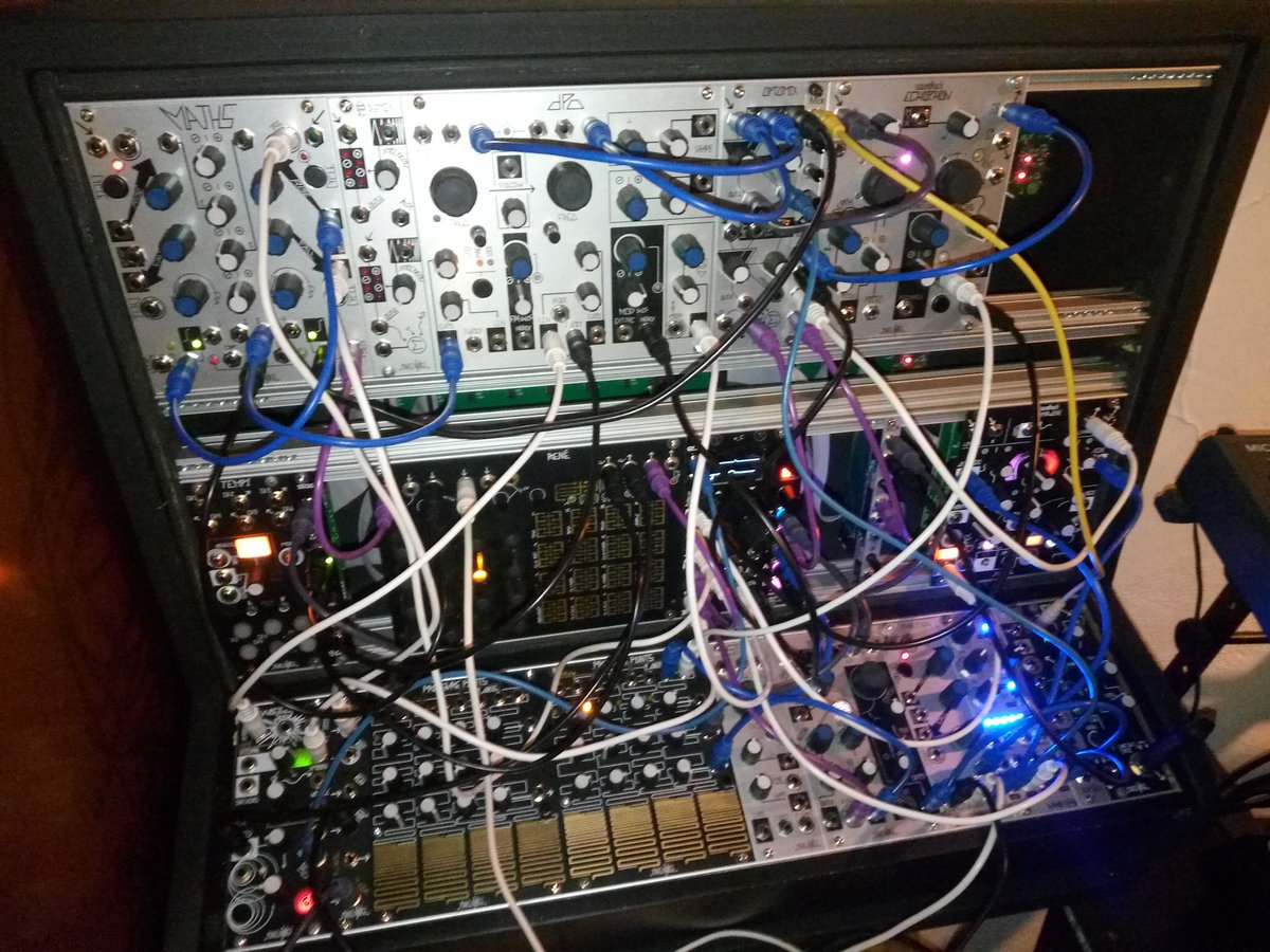 MebitekOfficial's tweet photo. #custom #makenoise #shared #cartesian #system #modular #synthesizer #dark #ambient #cinematic #maths #moddemix #dpo #optomix #2hpmix #echophon #wogglebug #rene #distingmk4 #o_c #2hpvca #morphagene #tempi #brains #pressurepoints #sto #telharmonic #function #wmdminislew #lxd https://t.co/wvCKZpqIM4