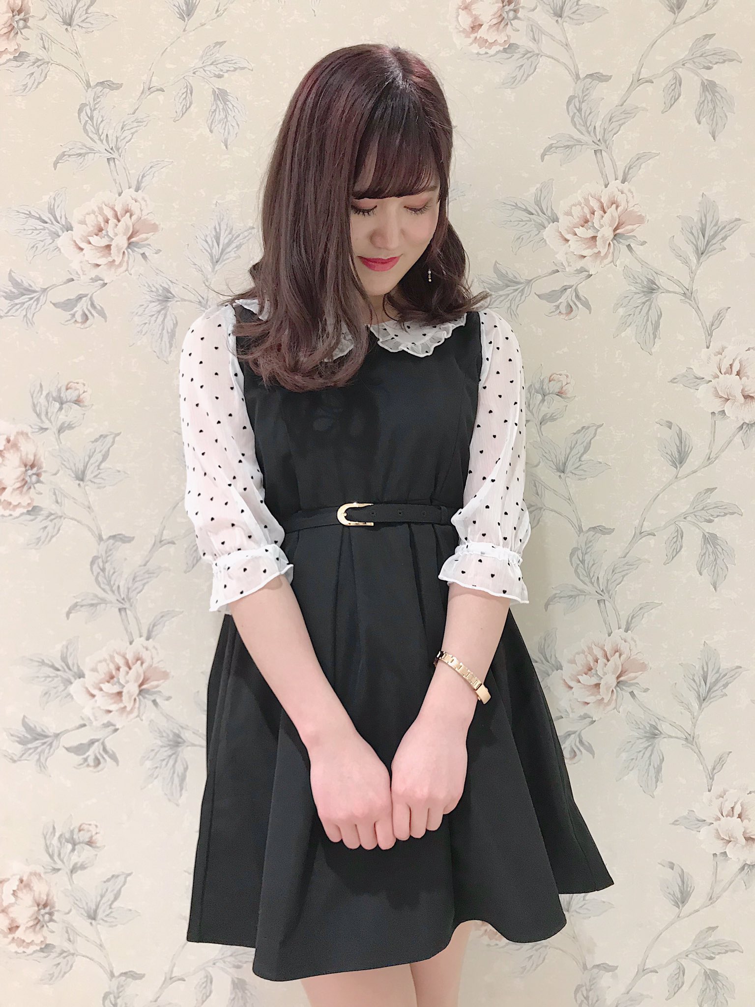 国内配送 Evelyn エブリン ハートドット 新品ワンピース 池袋限定 ブランド直営 Himalayanclimate Org