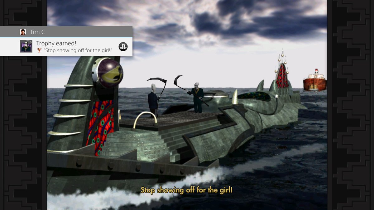 Tim Grim Fandango Remastered Stop Showing Off For The Girl Bronze Try To Beat Domino In A Fair Fight Ps4share