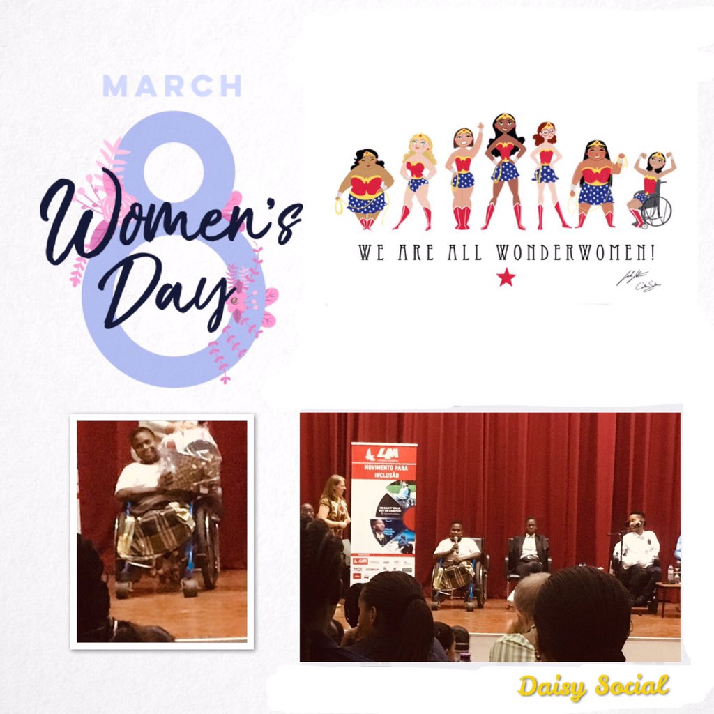 Em parceria com a #LAM na presença dos activistas pela inclusão de deficientes na sociedade <a href="/eddiendopu/">Eddie Ndopu</a> e Márcia, entregamos um Kit #DaisyInABox à Julieta a nova beneficiária do projecto. Até agora empoderamos 10% de pessoas com deficiência! 💪
#IWD19 #LeaveNoOneBehind #WeCanFly