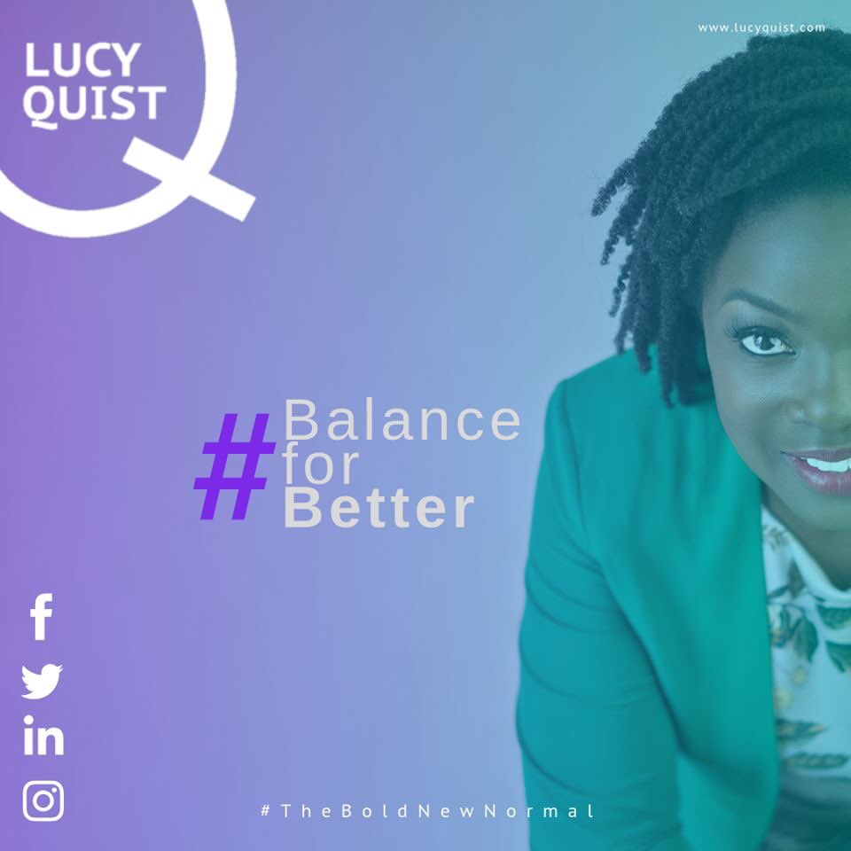 LucyQuist's tweet photo. Balancing for better?
As we focus on balancing for better this #IWD2019 may we turn the spotlight on ourselves. It does not always mean fighting norms but choosing our norms as we design our lives!
Happy International Women's Day
#BalanceforBetter #LeadForGood
#TheBoldNewNormal https://t.co/eQhfCRwD2B