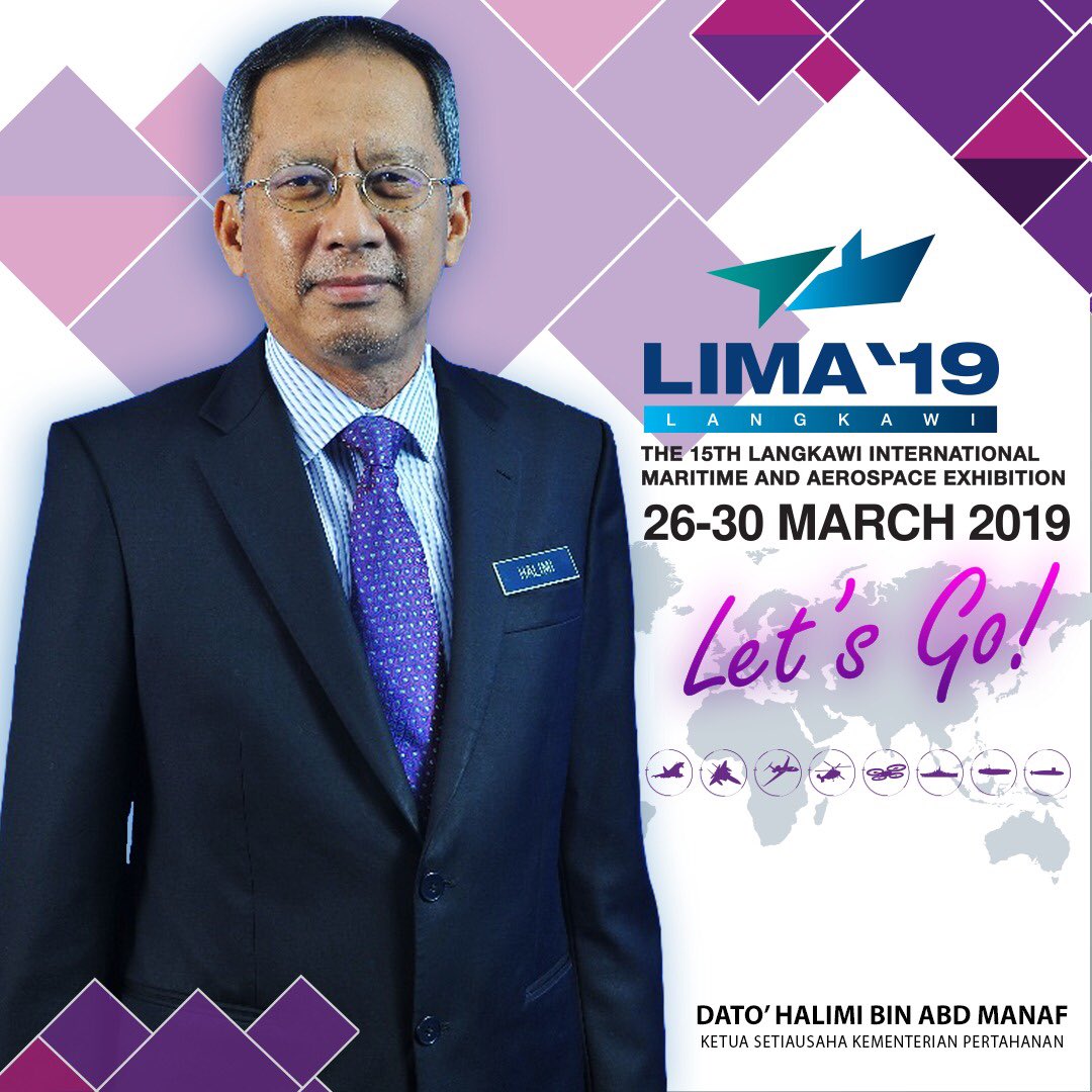 Pameran Antarabangsa Maritim dan Aeroangkasa – #LIMA19 akan kembali semula menemui anda di pulau lagenda, Pulau Langkawi pada 26 hingga 30 Mac 2019.

Jumpa di sana!!! #LetsGo
#LIMA19 #LebihHebat #15thEdition #MinDefMalaysia