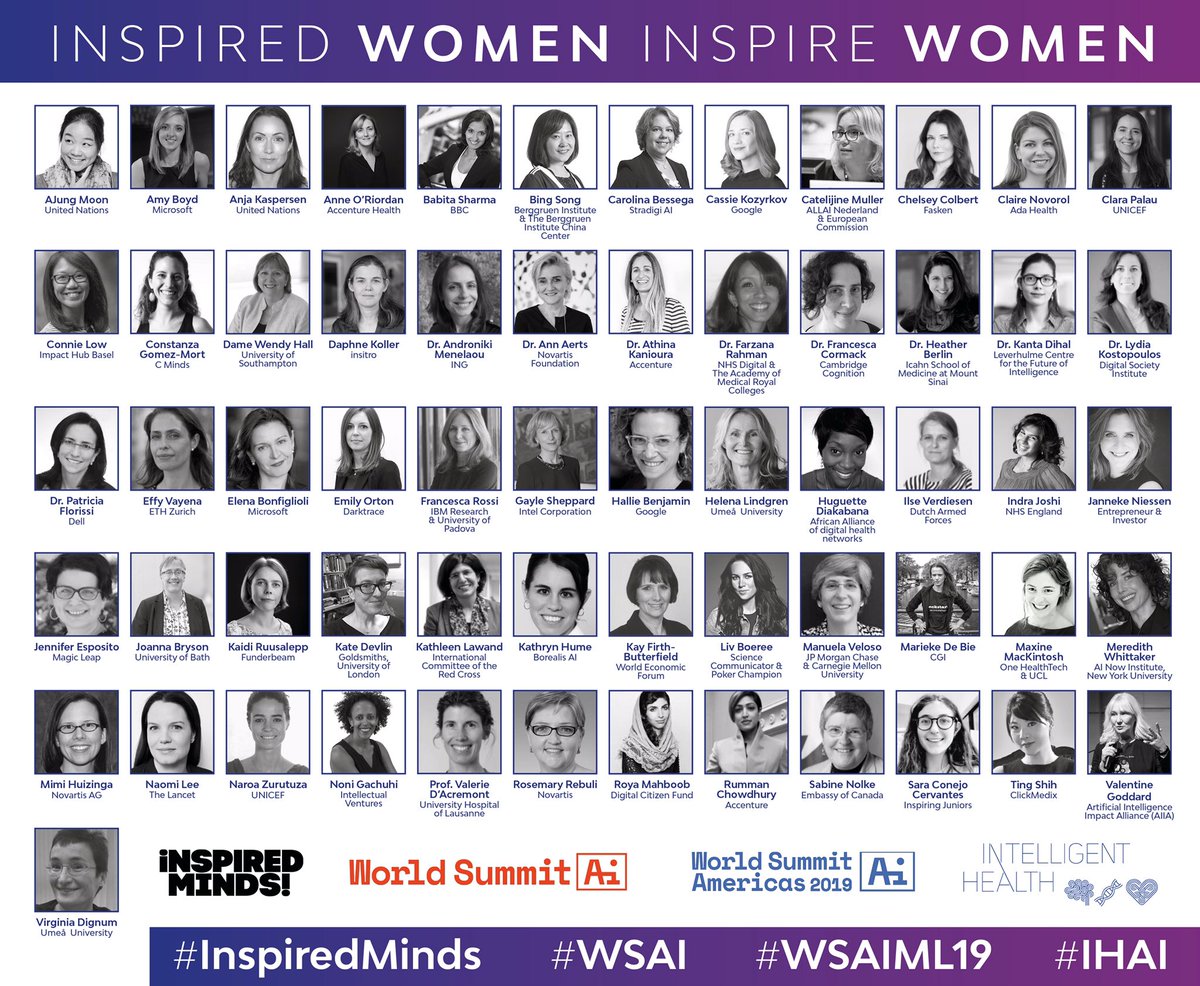 According to the <a href="/wef/">World Economic Forum</a> of the artificial intelligence workforce in the 2018 Gender Gap Report, only 22% of AI professionals globally are female. 

At #InspiredMinds we set out in 2016 to change this 💪🏻Today we celebrate these Inspired #women #InternationalWomensDay2019