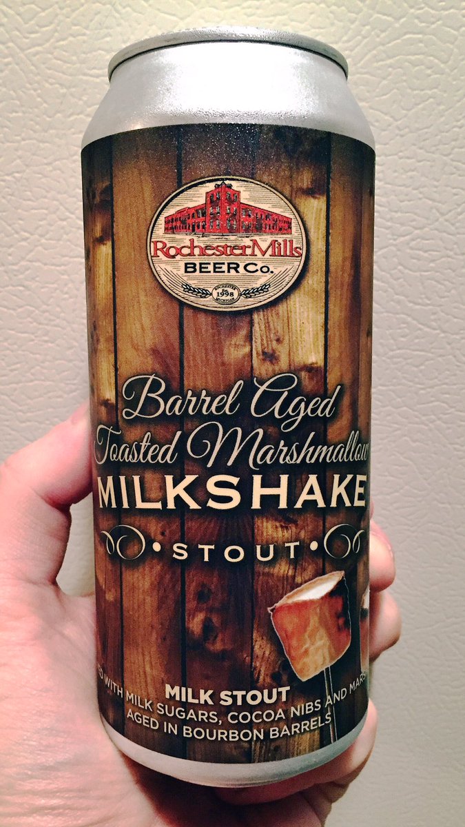 DirkDigglinator's tweet photo. So, now I’ve got a hankerin’ for some roasted #Marshmallows, but no campfire for roastin’…
But, gee willikers, I’ll bet this sweet can o’ @RochMillsBeerCo will do the trick!
#BarrelAged
#ToastedMarshmallow
#MilkshakeStout
#RochesterMills
#OldSchoolThursdays
#OldSchoolDirksDays https://t.co/163PuW8Fmu