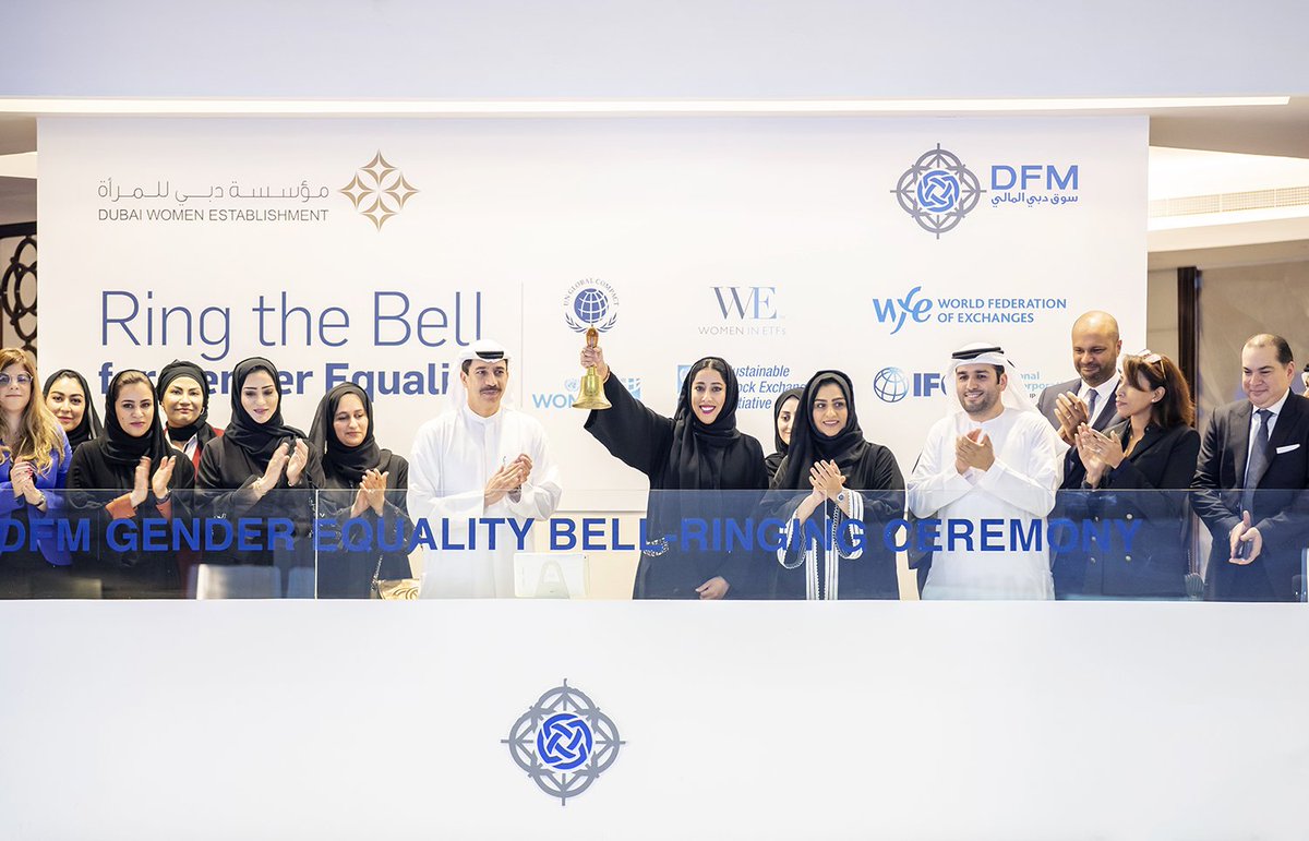MESDI Chairman participated in Bell Ringing for Women Empowerment at DFM event yesterday part of Sustainable Stock Exchanges Initiative
#WomenEmpowerment 
#SDGs