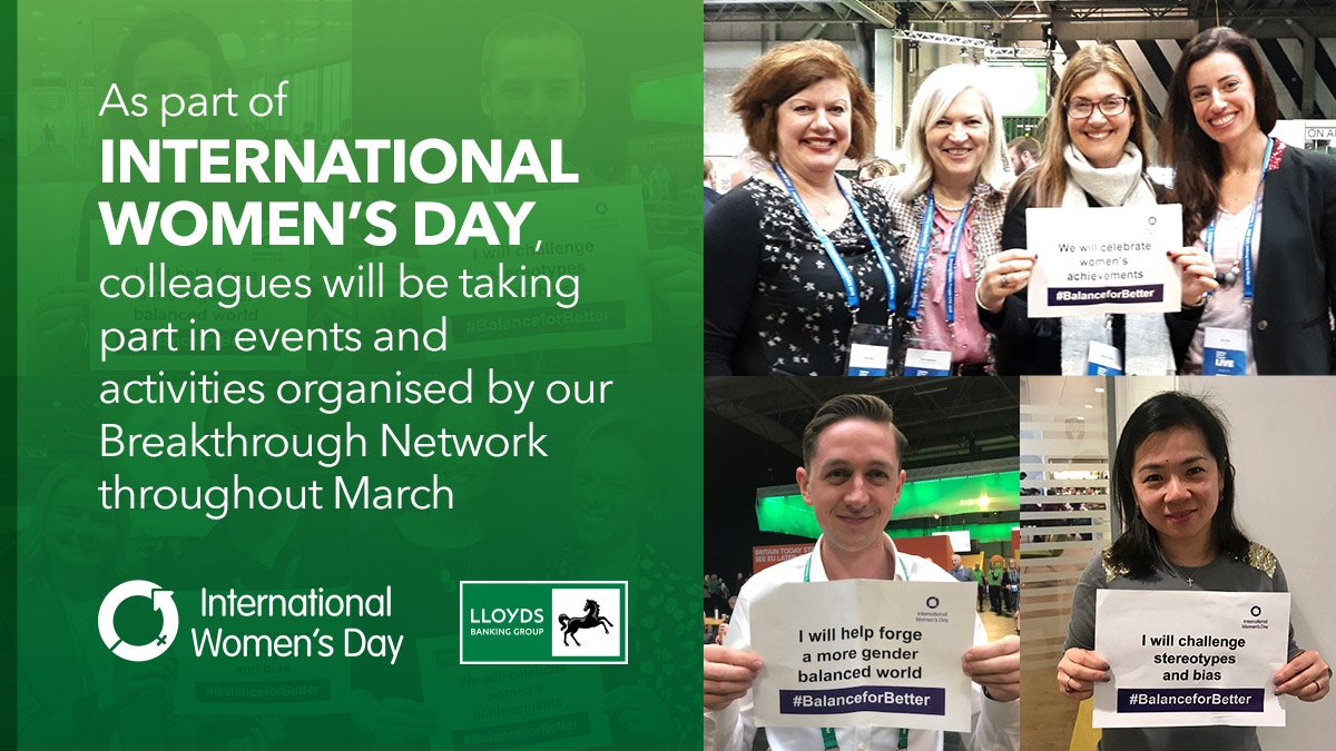 LBGplc's tweet photo. As part of #IWD2019 colleagues will be taking part in events and activities organised by @LBGBreakthrough throughout March. #InternationalWomensDay #BalanceforBetter https://t.co/kIgYAsaR7x