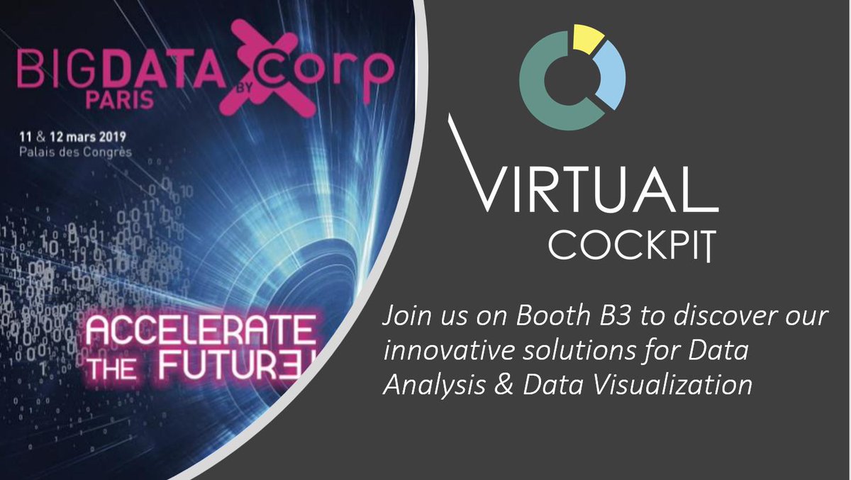 Digitpharma's tweet photo. Vitual Cockpit will be #bigdata2019.
https://t.co/NuRx07tLz8
Join us on booth B3 to discover  the latest cockpits vizualisation
 @bigdataparis #datamanagement  #BusinessIntelligence @BiCockpit https://t.co/guduNAwJuR