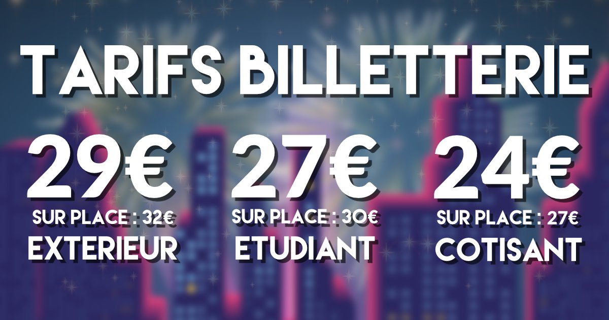 GalaUTT's tweet image. Les places du 2ème shotgun sont écoulées !
La billetterie classique est donc ouverte 🤩
Lien: billetweb.fr/gala-utt-2019
Tarifs: