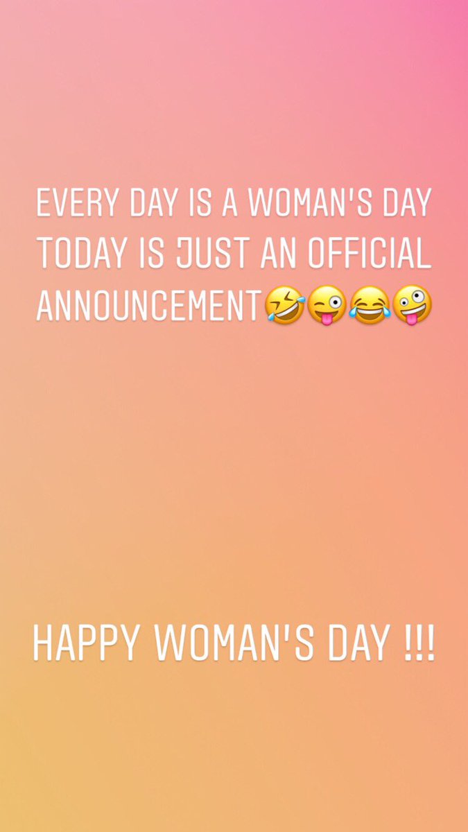 Happy Woman’s Day !!!🥂