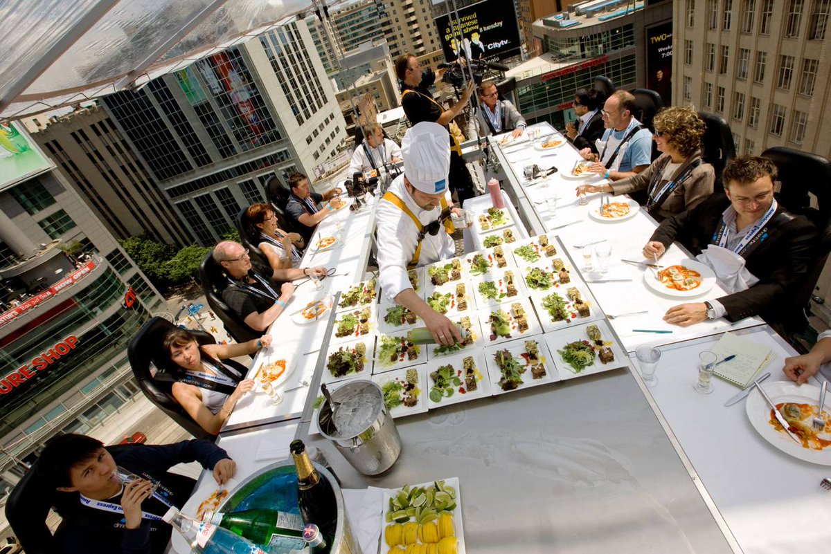 Take #dining in #London to new heights, offering guests the chance to enjoy gourmet food and drink whilst suspended 100ft in the air. We think this is the perfect incentive solution for your high flying sales teams #eventideas #teambuild #meetings #incentives