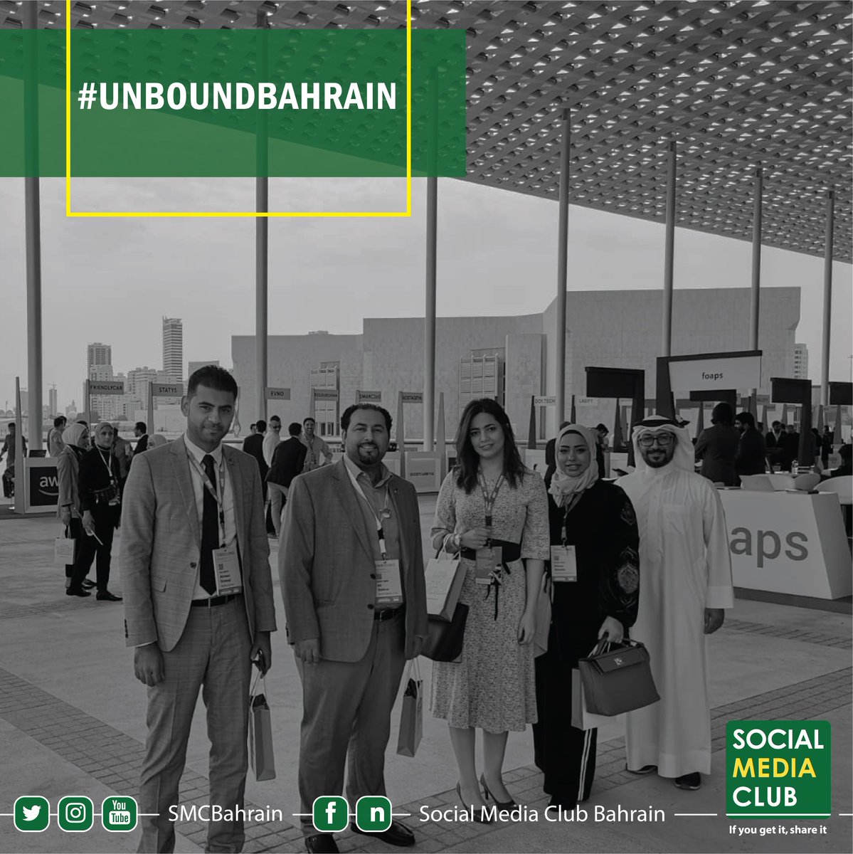 SMCBahrain's tweet photo. #SMClub #SMCBahrain team participated and supproted @unboundglobal, the MENA’s most exciting innovation festivals.
#Bahrain #UnboundBahrain #StartUpBahrainWeek #SMCBH #IfYouGetItShareIt https://t.co/YOIgdhPnqu
