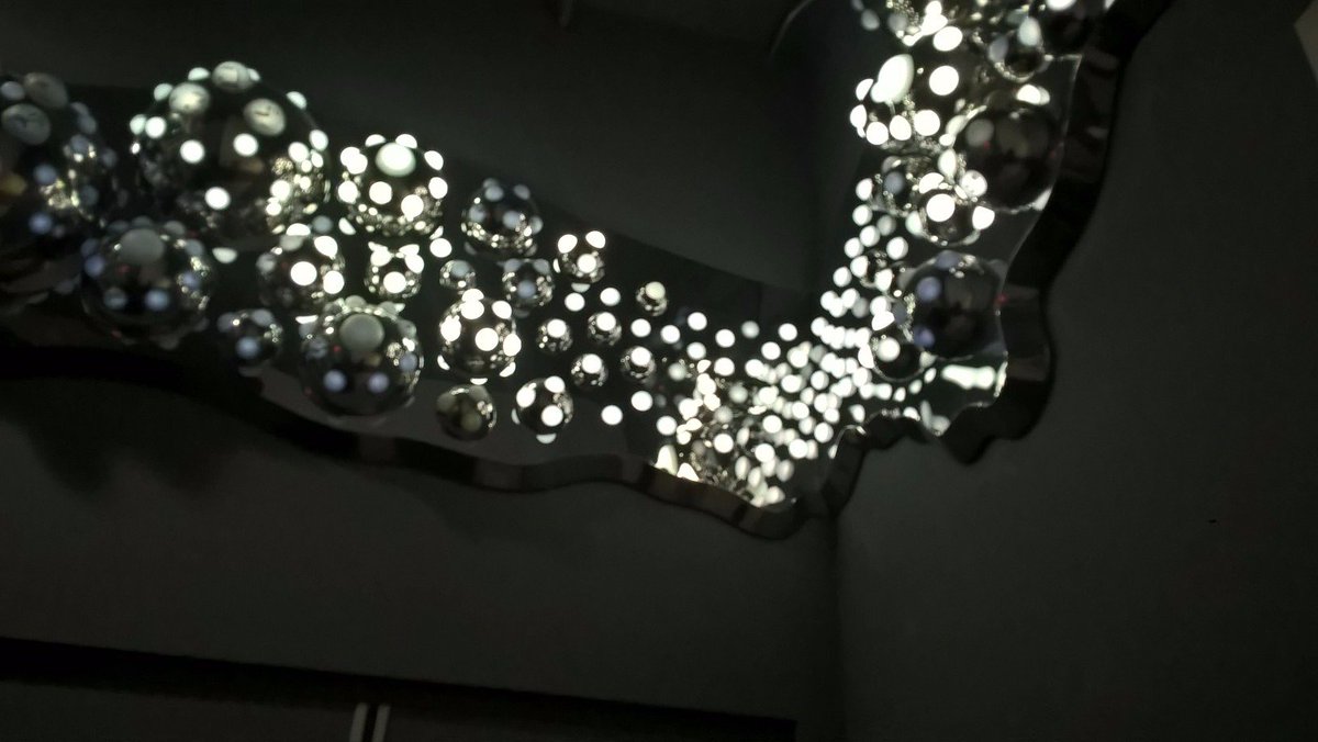 sotartsnyc's tweet photo. Grimanesa Amoros' new LED installation ARGENTUM at 80 White Street. A permanent site specific work that honors the late Holly Block from the Bronx Museum. #GrimanesaAmoros #Argentum #BronxMuseum #HollyBlock #sotartsnyc https://t.co/V1HGOWz3Qz