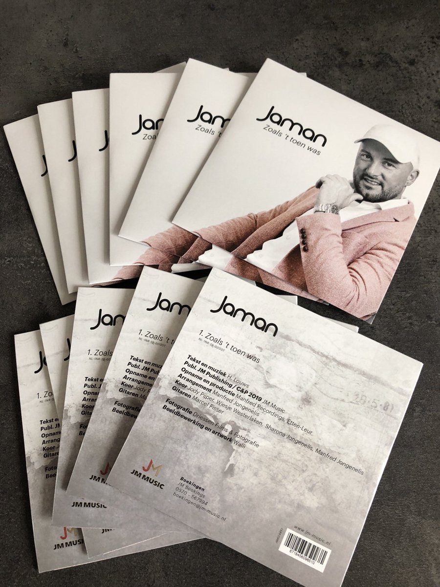De singles zijn binnen‼️
Volgende week de release 💿

#Jaman #JMMusic #Zoalsttoenwas