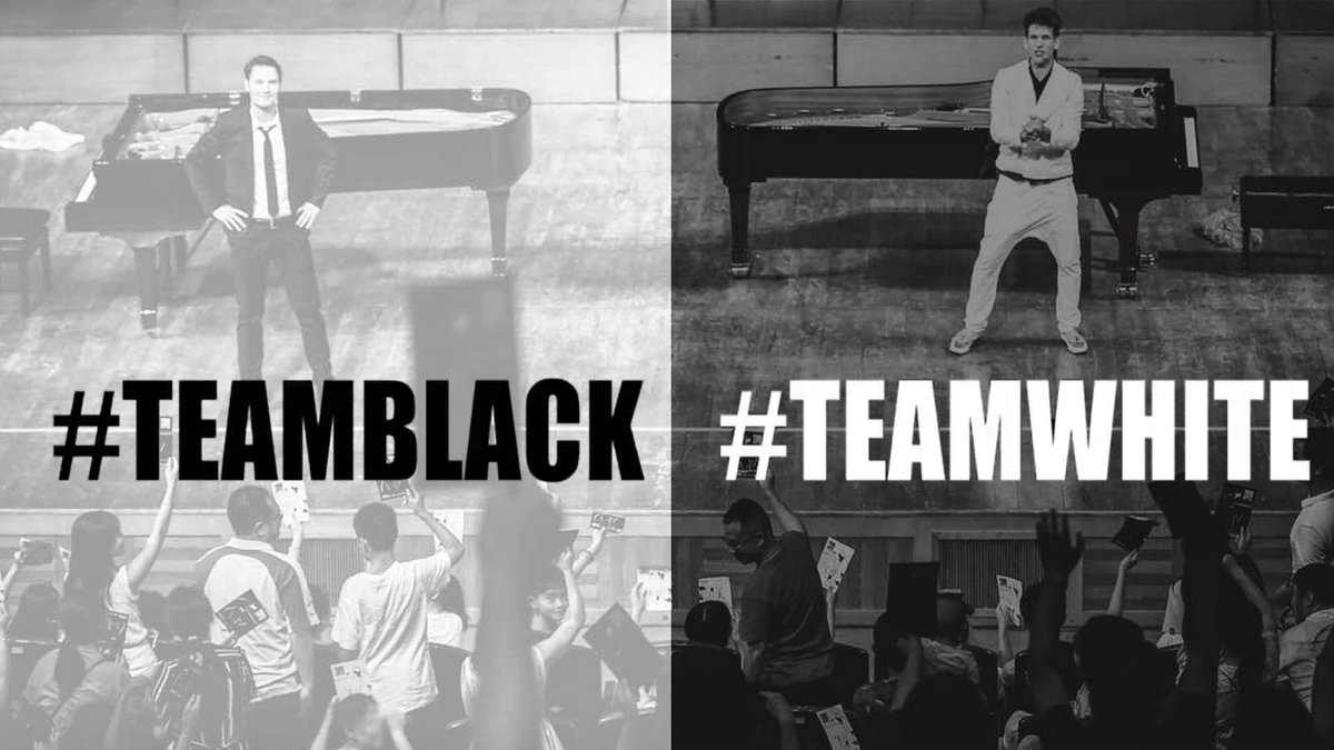 Tomorrow will be the final Round of our "Piano Battle goes Movies". The online Piano Battle! Don't forget to make your vote #Teamwhite #Teamblack!