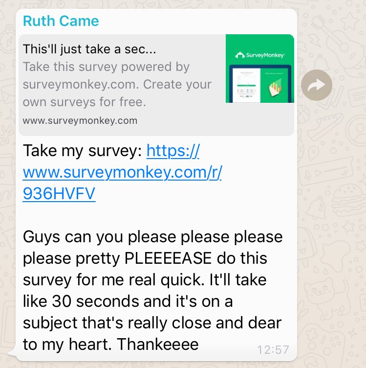 indsclayton's tweet image. if anyone wanted an insight into living with students, my housemate has just sent this survey to the house chat for us to fill in