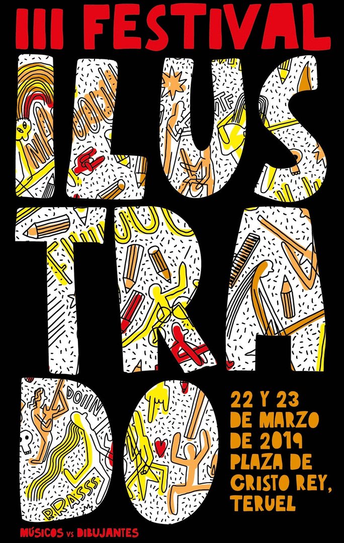 Ya no falta nada para <a href="/ilustradofest/">festivalilustrado</a>, un singular encuentro de músicos y dibujantes que combinan su arte y compiten sobre el escenario. Conciertos, conferencias, talleres, exposiciones ¡y mucho más! <a href="/GobAragon/">Gobierno de Aragón</a> <a href="/CervezaTuria/">Cerveza Turia</a> 🎸🔥🖍 bit.ly/NdP_FestivalIl… #Teruel