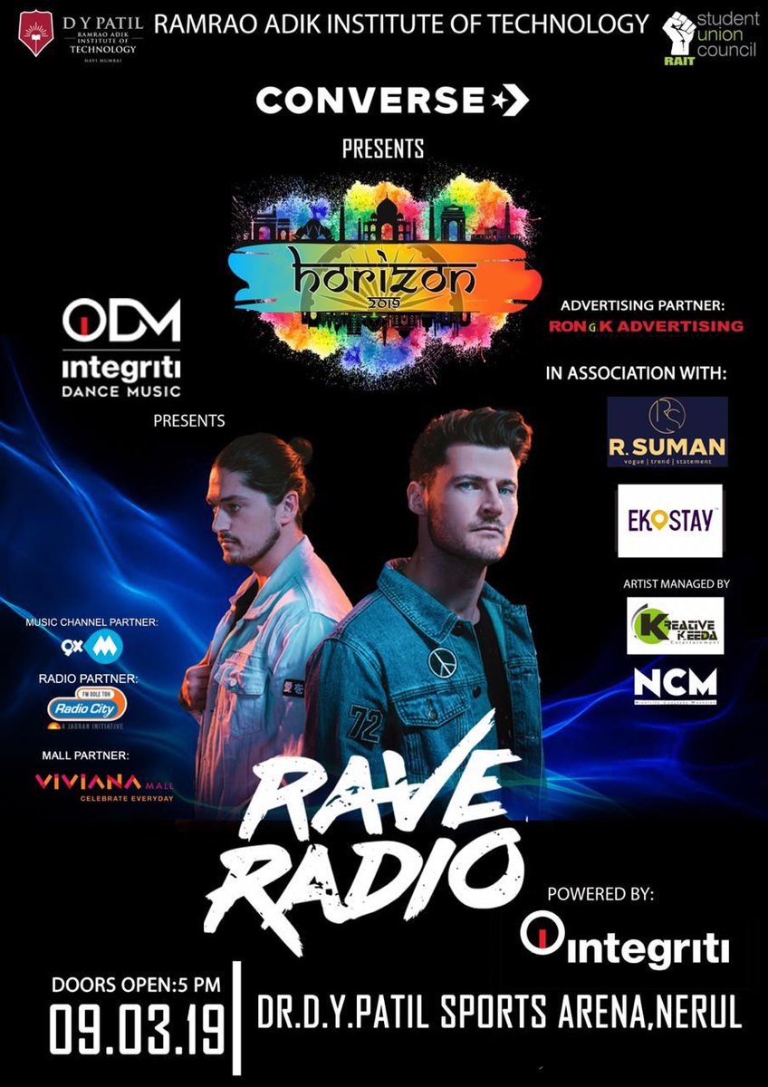 IDM is glad to announce the artist for the Mainstage Music Festival of HORIZON 2019 is, none other than, the iconic duo - RAVE RADIO Powered by Integriti 

Witness them gracing the final night of Horizon 2019 on 9th March 2019 💕
#IDM #RaveRadio #Integriti