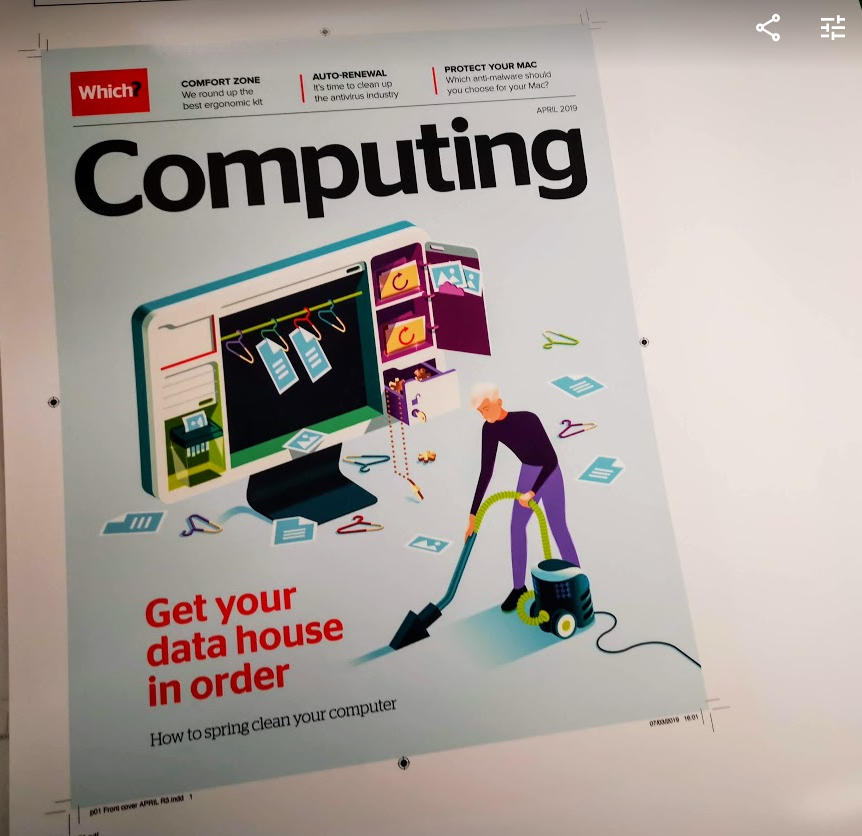 katebevan's tweet photo. That's a wrap: Which? Computing has gone to press, with fab work from @mediascribbles @MrPassingham @sanvog @Psythor @jackschofield @paul_clarke and with a starring appearance from @SueC00K https://t.co/i7ln0CGFJy