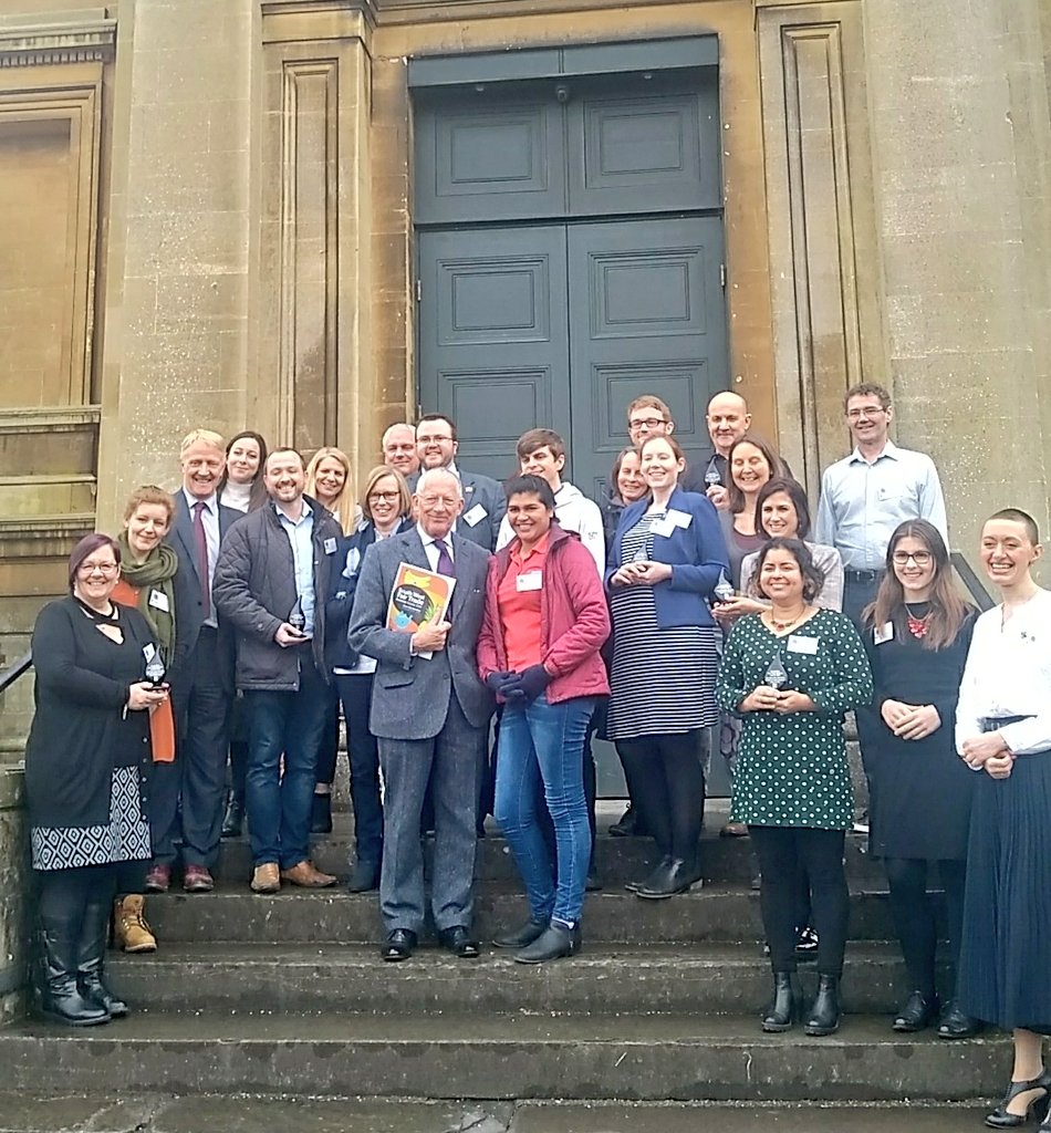 FTBristol's tweet photo. Thanks to everyone involved and congratulations to all of our #fairtrade award winners working towards a fairer world 🌏 #swftba19 @Nick_Hewer https://t.co/WIjv6H6myR