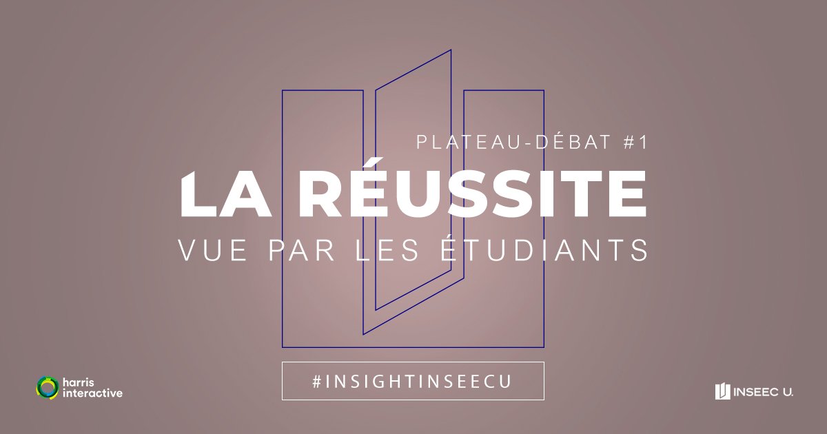Etudiants et réussite, dans un monde en transition.
Débat avec <a href="/cathlespine/">Catherine Lespine</a> <a href="/jdlevy/">Jean-Daniel Lévy</a> Benoit Serre <a href="/ANDRH_Officiel/">ANDRH</a> @Brucetwitty 
#InsightInseecU 
<a href="/harrisint_fr/">Harris Interactive</a> #education #edleaders
youtu.be/yk3mNR1yjpU