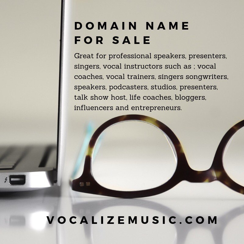 VocalizeMusic's tweet photo. DOMAIN NAME FOR SALE: Great for #professionalspeakers, #singers, #vocalinstructors like; #vocalcoaches, #studios #podcasters #presenters #talkshowhost #bloggers &amp; #entrepreneurs. 
https://t.co/x1122l4Yfo | SEE @goDaddy Auction Page | https://t.co/399cffHM2l https://t.co/sJmHEDlMiD