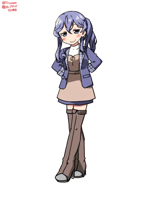 ゴトランドは挑発的な表情が似合う
#艦これ版深夜の真剣お絵描き60分一本勝負 
#艦これ版真剣お絵描き60分一本勝負_20190308 