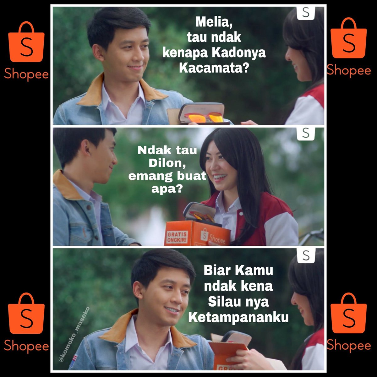 KomekoMaseko's tweet photo. Asekkkkk
Gombal tingkat dewa ni .
#ShopeeID #ShopeeDilon @ShopeeID https://t.co/Vzj4mcfGDr