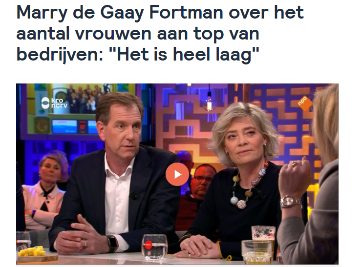 Gisteravond bij <a href="/JinekLive/">Eva Jinek</a>: Marry de Gaay Fortman over (het gebrek aan) diversiteit in het Nederlandse bedrijfsleven. Binnenkort in ons tijdschrift Goed Bestuur &amp; Toezicht een interview met haar! Digitaal nu al te downloaden: bit.ly/2u51gHP