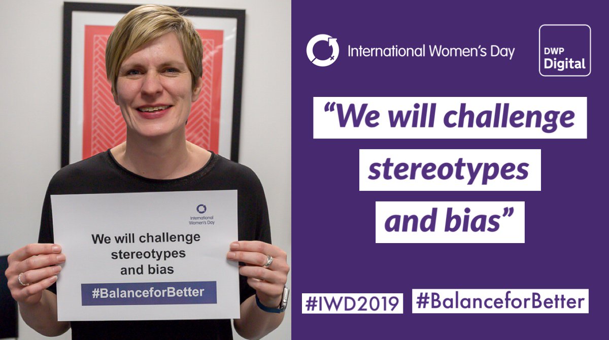 DWPDigital's tweet photo. DWP Digital Director Helen Roberts is using #InternationalWomensDay to highlight the need to challenge stereotypes and bias in the workplace. https://t.co/kPX6u0k97c