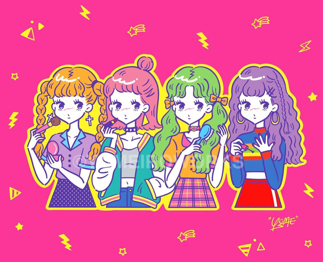 ポップ 女の子 イラスト