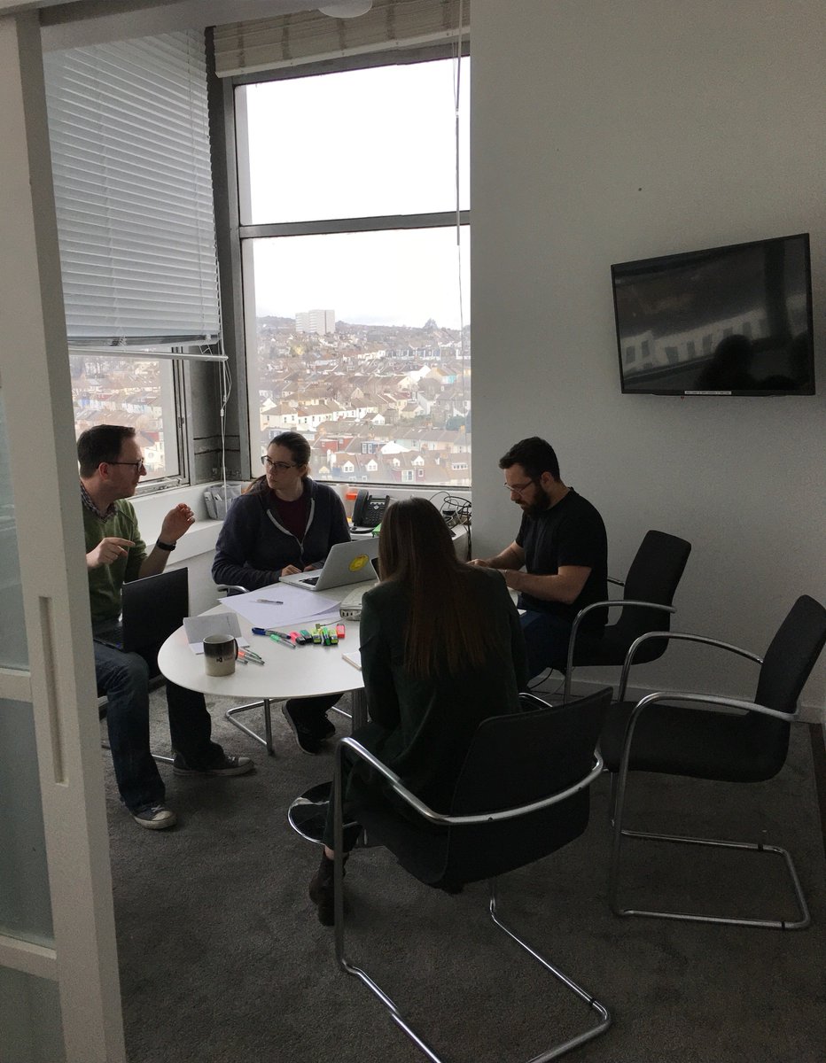 Team discussing ideas