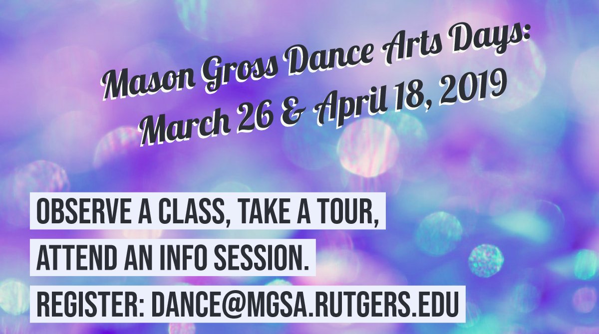 Mason Gross Dance tweet media