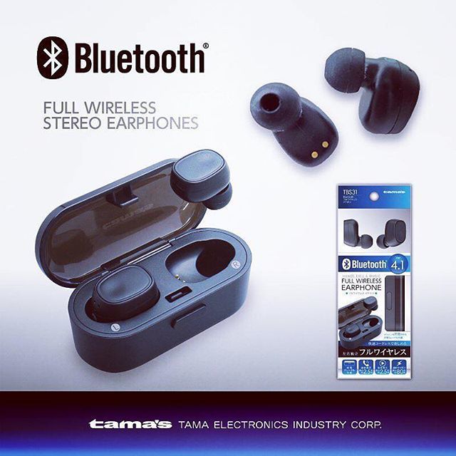 tamadenco's tweet photo. TBS31K-NewRelease!
Full Wireless Earphone.
https://t.co/bTqjyW8J91
#fullwireless #bluetooth #bluetoothearphone #handsfree #完全ワイヤレスイヤホン #多摩電子工業 #タマズ https://t.co/rp8Le3Iluy https://t.co/gborMapZ1e