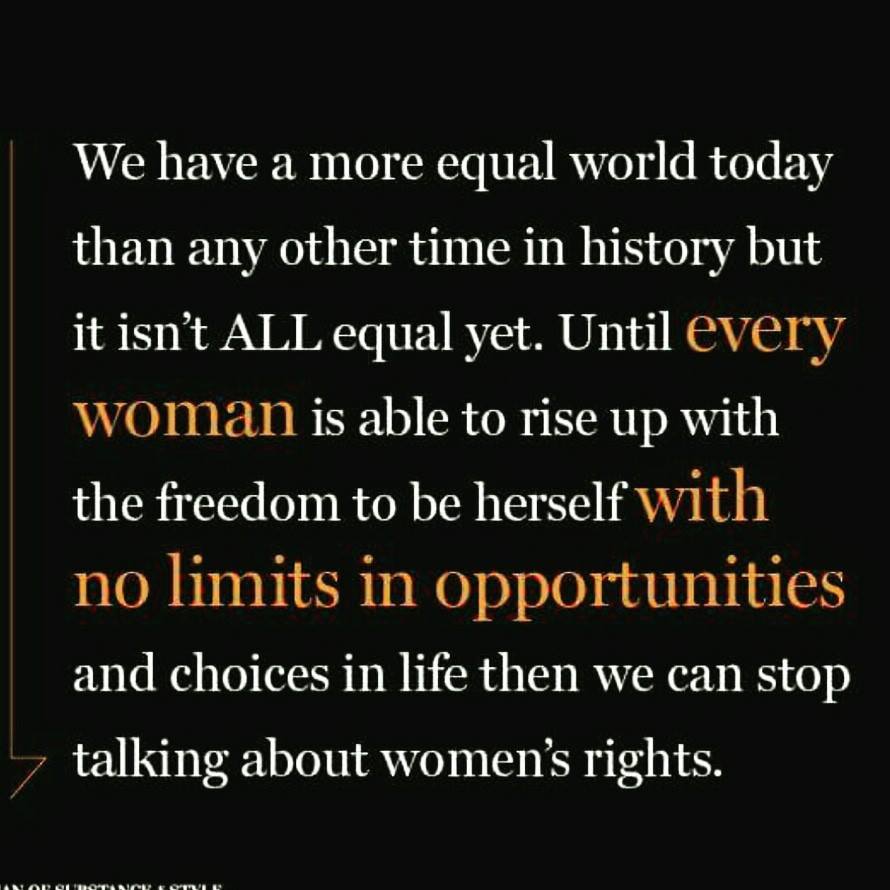 This is still our anthem! Collective mobilization and action by both men and women is still needed to ensure women are treated as human beings everyday, everywhere in all spheres of life #iwd2019 #InternationalWomensDay