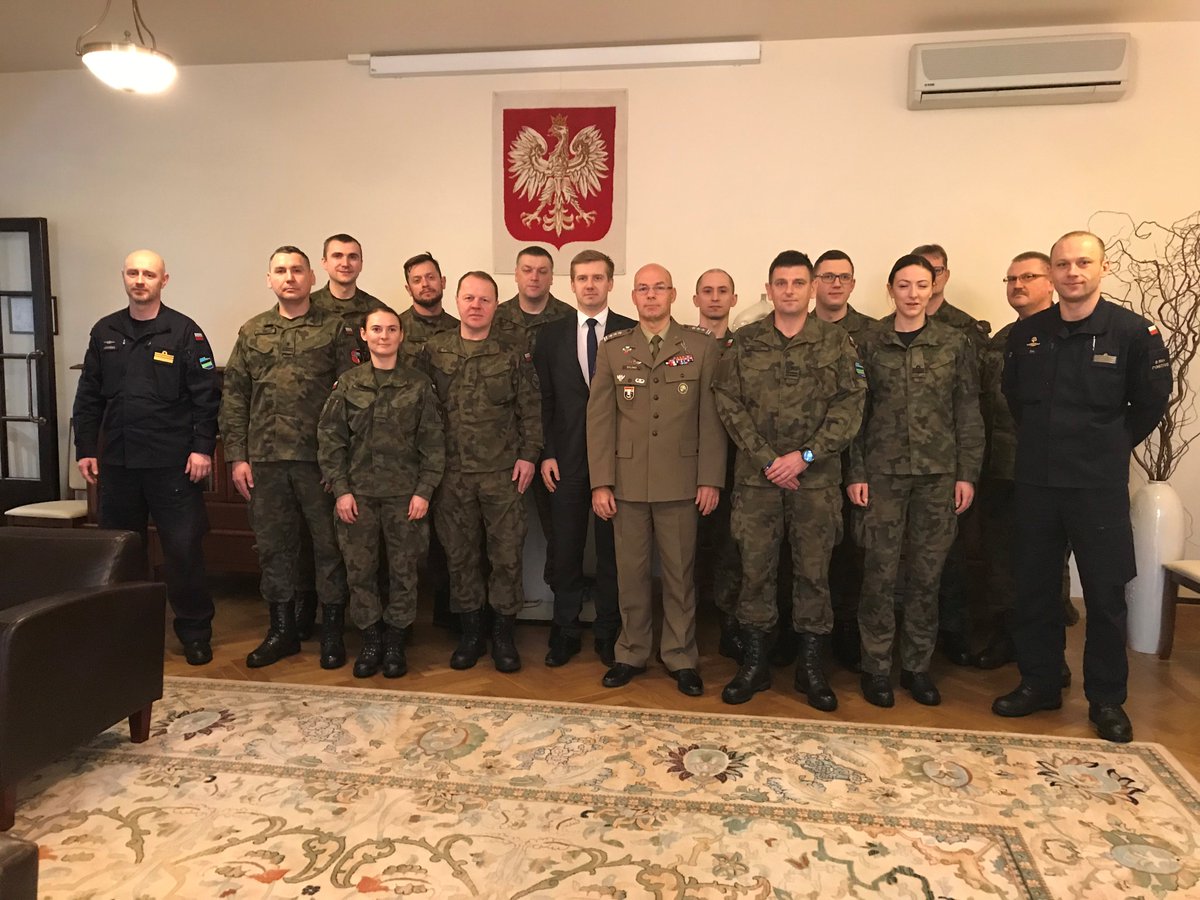 PLinEstonia's tweet image. A group of officers of the Polish Armed Forces visited #Estonia to discuss preparations to #springstorm2019 military exercices. 
@Kaitsevagi @Poland_MOD