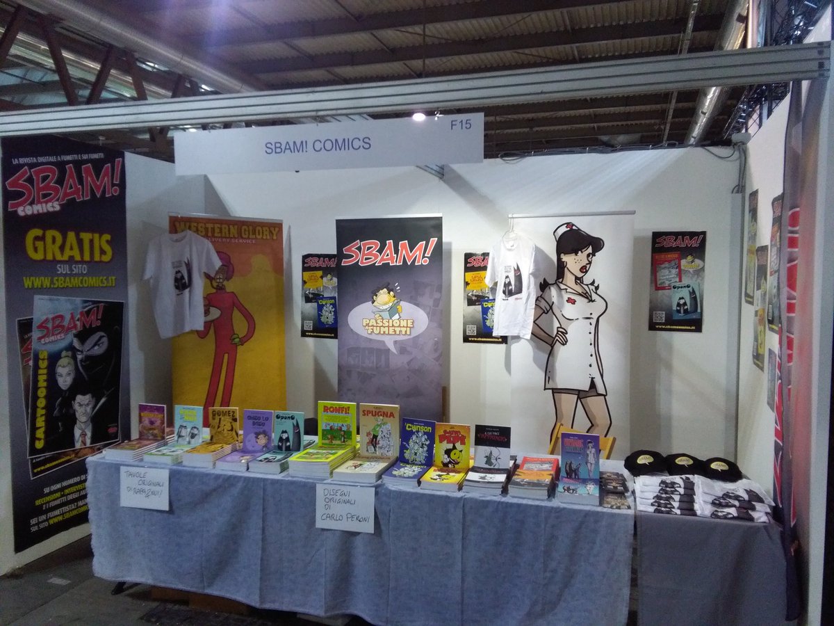 sbamcomics's tweet photo. Noi siamo pronti! Vi aspettiamo a @cartoomics padiglione 16 stand F15! #SbamLibri e Sbam-autori a profusione!
#sbamcomics #fumetti #Ronfi https://t.co/AO0CnfCVpH