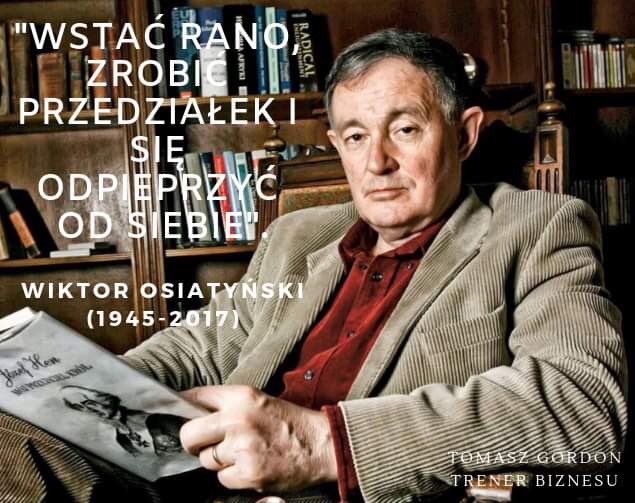 TomaszGordon's tweet photo. Co jest w życiu ważne?

"Wstać rano, zrobić przedziałek i się odpieprzyć od siebie. Czyli nie mówić sobie: muszę to, tamto, owo, nie ustawiać sobie za wysoko poprzeczki i narzucać planów, którym nie można sprostać”. (prof. Wiktor Osiatyński) @Eksperci_WSB #szczęście #równowaga https://t.co/UJphyvla31