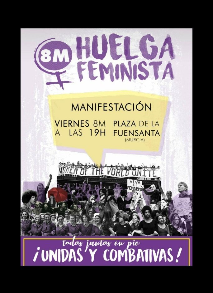 educaconlasTIC's tweet photo. Aquí os dejo el cartel de la manifestación en Murcia para tod@s l@s que quieran ir. Allí nos vemos 💜 #8M2019 #mmtic2 https://t.co/7qCgnyT3Ur