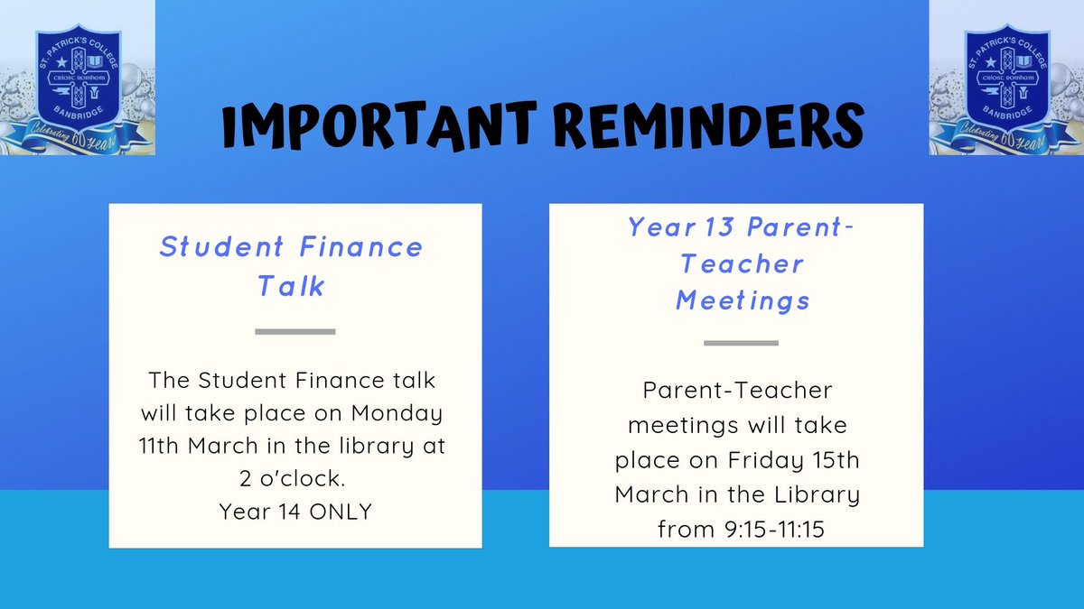 St Patricks 6th Form tweet media