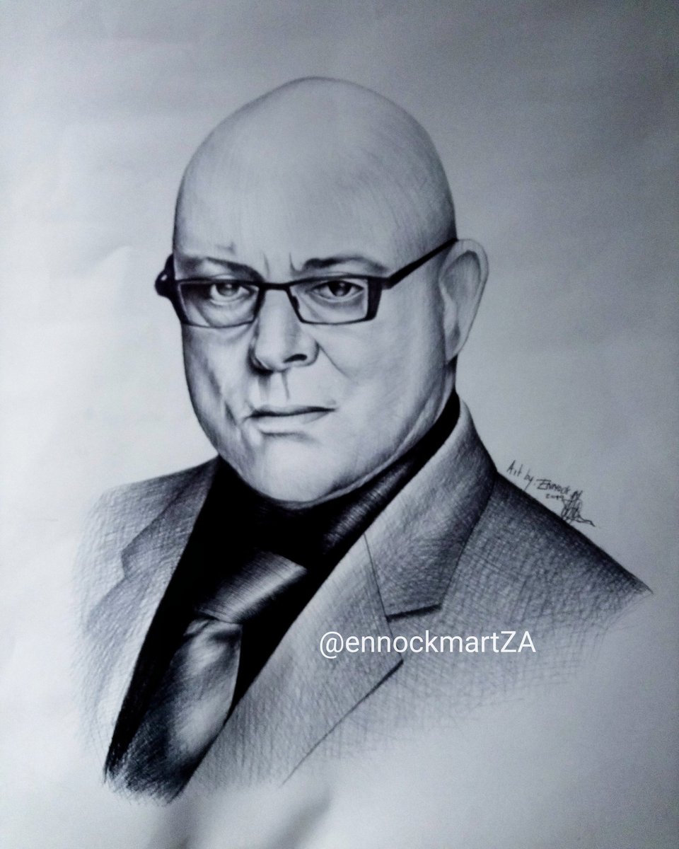 ennockmartZA's tweet photo. Here is the portrait of "Barker Heins" I did live on Fresh Breakfast show in 3 hour 🙌🏾 #artbyennock

My name is Ennock Mlangeni. YOU DON'T KNOW ME YET! https://t.co/ZnSEVh0t4G