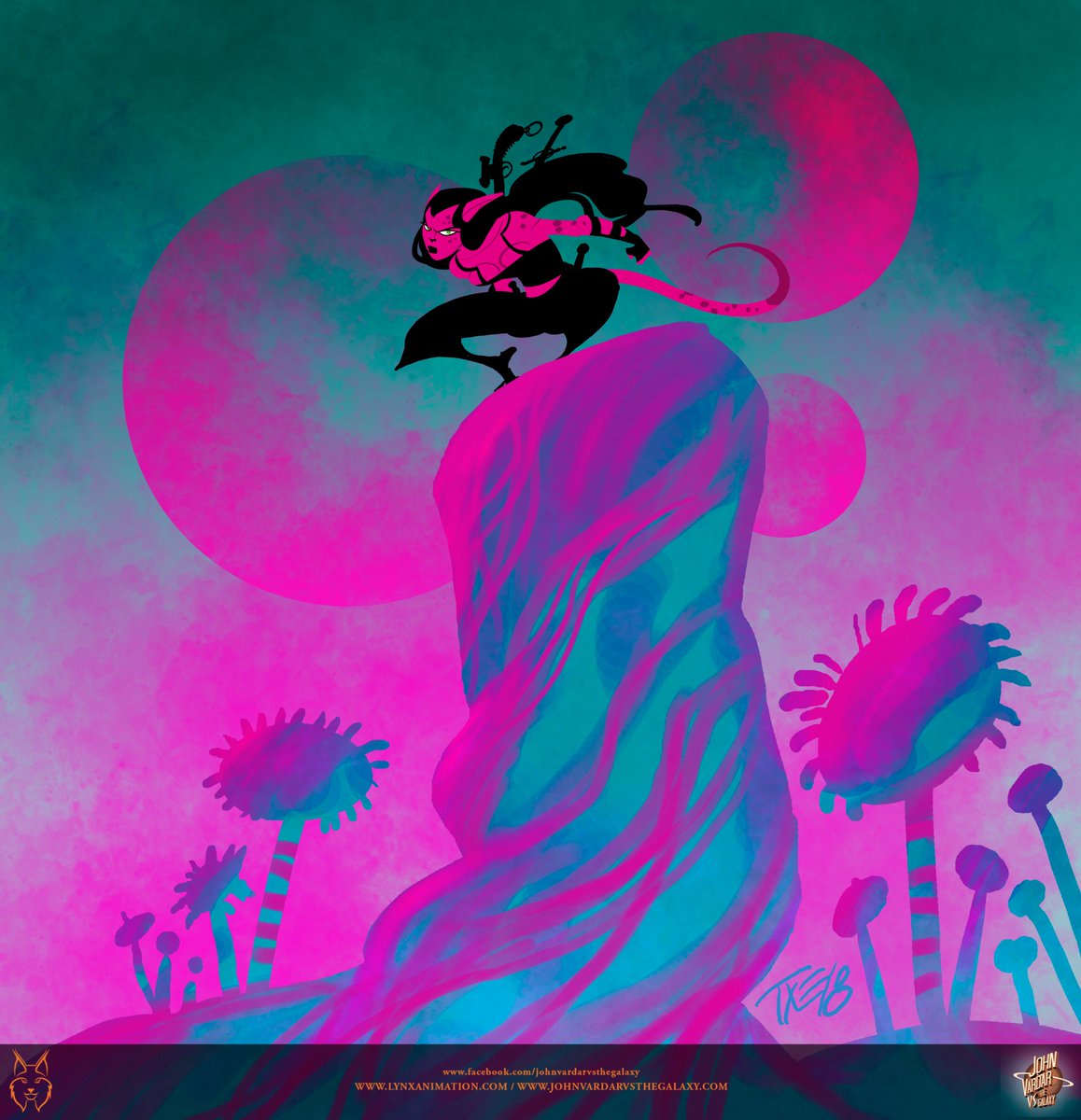 Happy International Women's Day from a galaxy far far away to all the warriors out there!  
#InternationalWomensDay #Lili #JohnVardarVsTheGalaxy #2D #AnimationStudio #art #Illustration #Cartoon #LynxCartoons #LynxAnimationStudios #2DAnimationStudio #SF #JohnVardar #animation