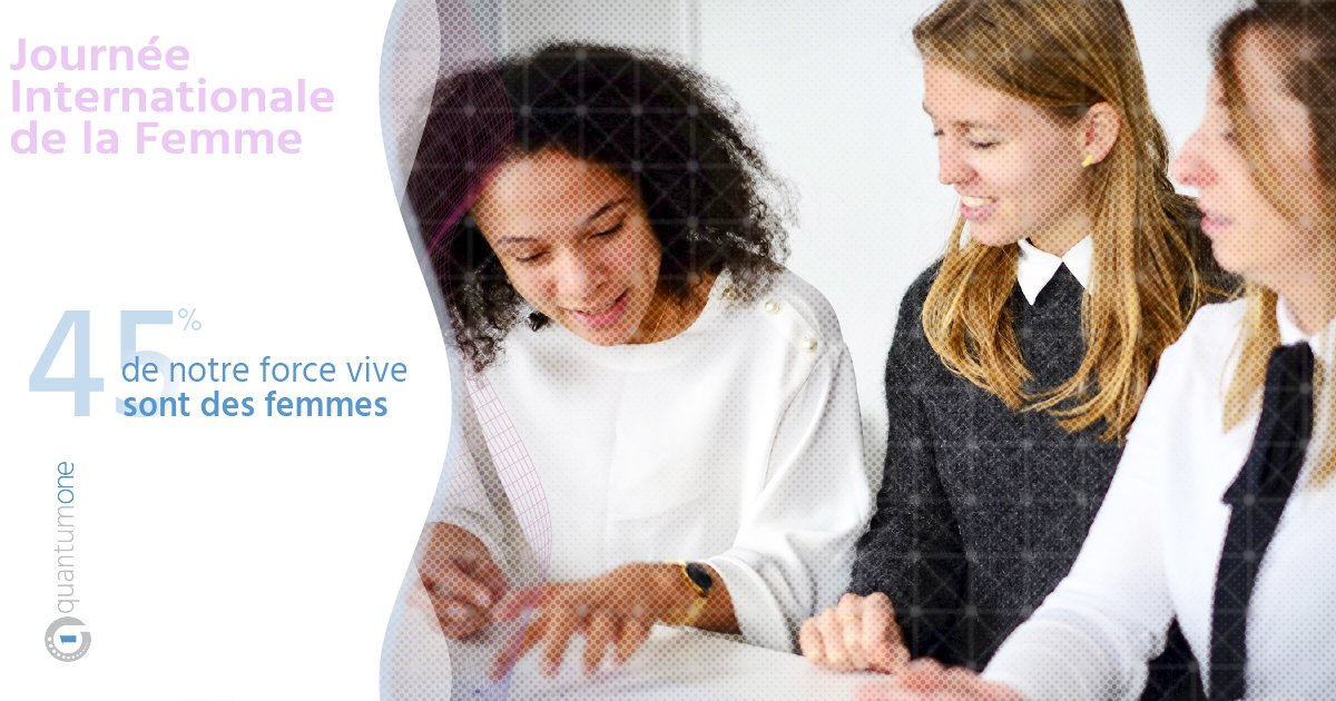 QuantumOneGroup's tweet photo. Pour toutes les femmes que nous aimons, pour toutes nos collègues et pour toutes celles qui se battent pour l'égalité, nous avançons ensemble tous les jours. #Balanceforbetter #GenderEquality #InternationalWomensDay https://t.co/czR3QwTZ6D