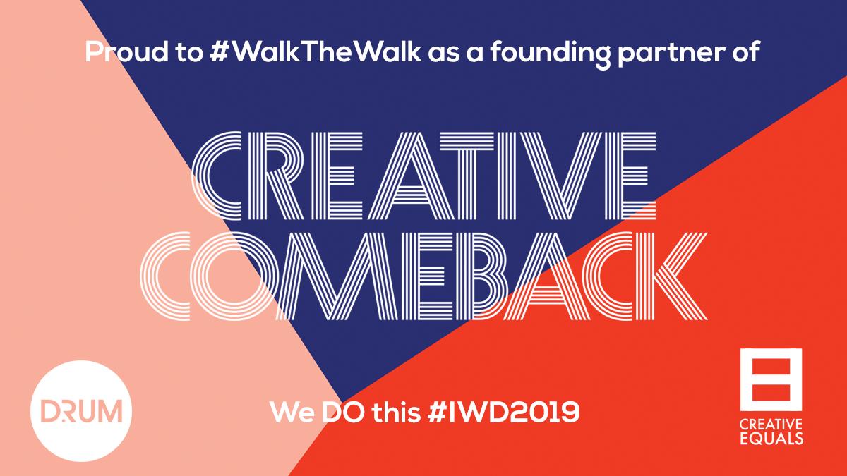 On International Women’s Day DRUM are proud to be part of #CreativeComeback, a programme that helps put women that have been out of the workforce back into work. We can’t wait to be part of this fantastic initiative, championing more women &amp; expanding our female talent pipeline!