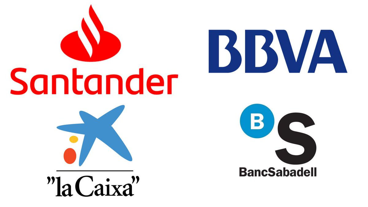 Somos1Republica's tweet photo. Adelante, ya puedes seguir siendo cliente de los Bancos con los que Grupo Zeta tenía la deuda (99 M€), y leyendo El Periódico, para asegurarte de que tus hijos continúen siendo esclavos del poder.

- Banco Santander
- BBVA
- La Caixa
- Banco Sabadell https://t.co/4MoeD3PXx2
